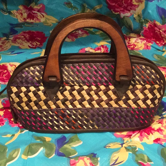 Handbags - Boho woven purse bag farmhouse farmer’s market spring valentine day brunch chic